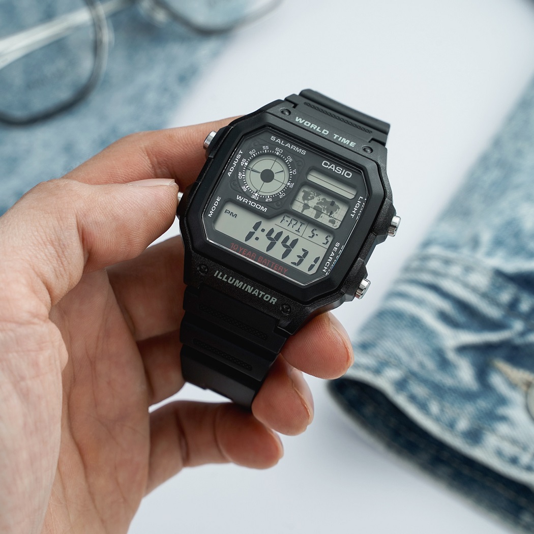 AE1200 là một trong những dòng đồng hồ Casio pin 10 năm được yêu thích nhất - ảnh 3