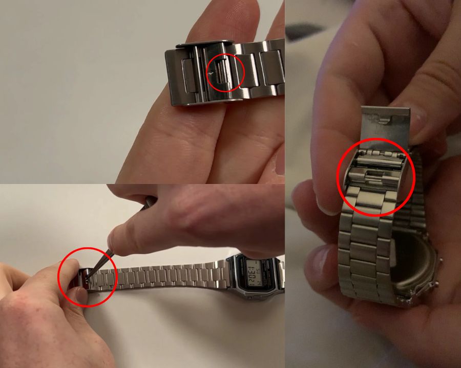 Cách chỉnh dây đồng hồ Casio khóa kéo đơn giản - Hình 4