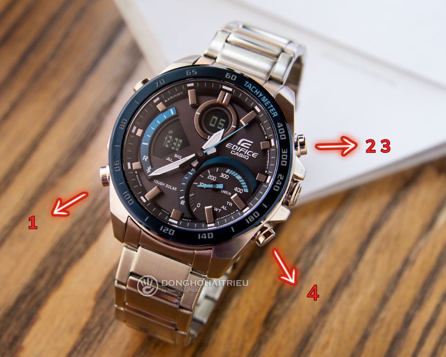 Chỉnh chức năng Chronograph trên Edifice - Hình 4