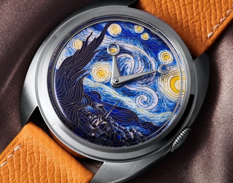 Kỹ thuật Cloisonné sử dụng những sợi dây mảnh bằng bạc hoặc vàng để ngăn cách các mảng màu trên mặt số - ảnh 4