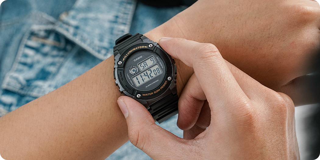 Đồng hồ điện tử Casio nam chính hãng, cổ điển, máy Nhật
