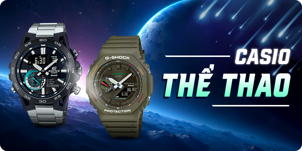 Đồng hồ Casio thể thao chống nước, chính hãng, góp 0%