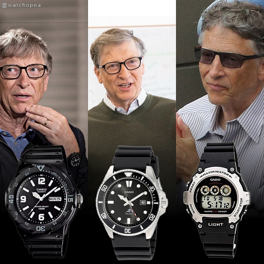 Tỷ phú Bill Gates thường sử dụng đồng hồ Casio