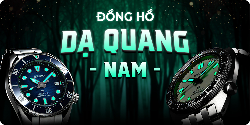 đồng hồ dạ quang nam