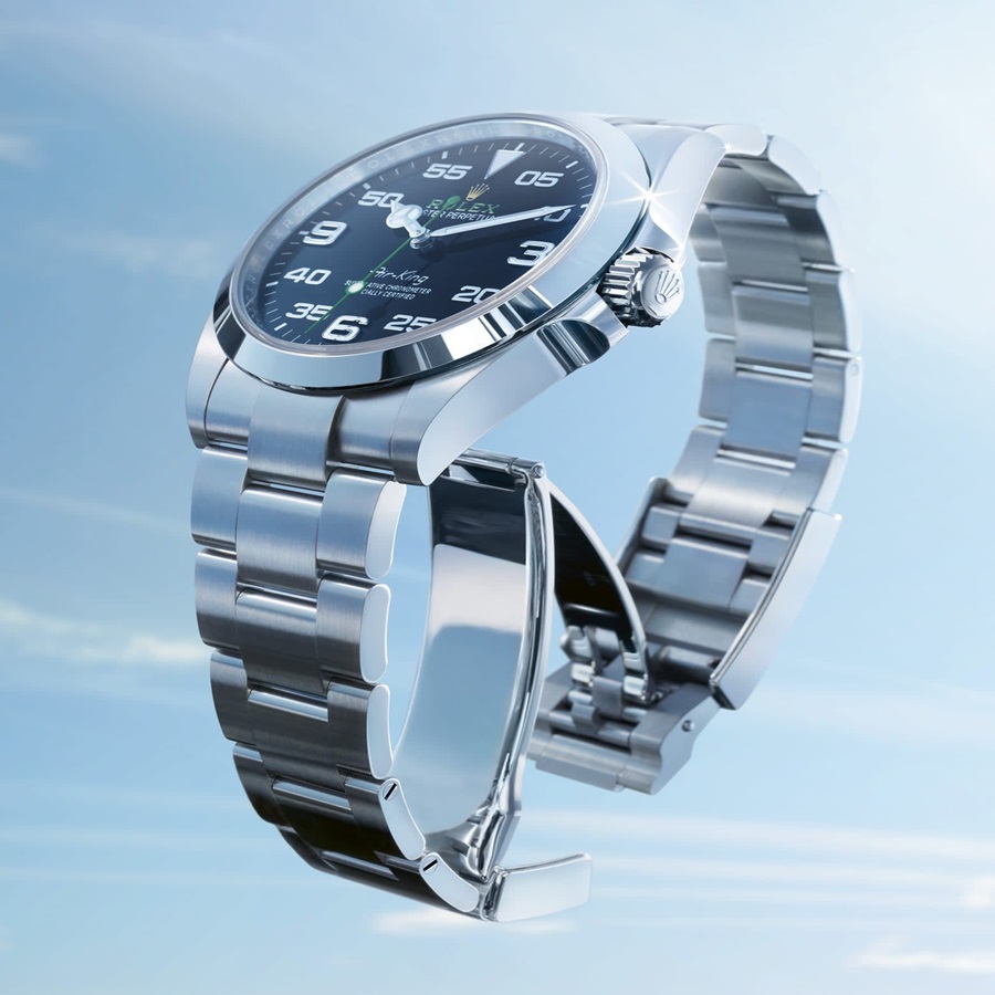 Thiết kế bề mặt dây Oyster Rolex
