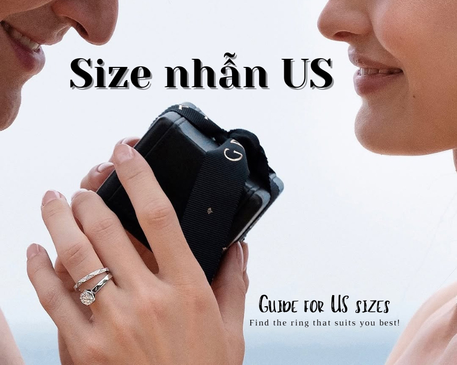 Bảng size nhẫn US cho nam nữ, cách đo & tính size nhẫn Mỹ
