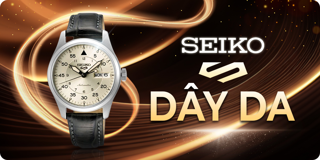 Đồng hồ Seiko 5 dây da chính hãng, êm tay, thời trang