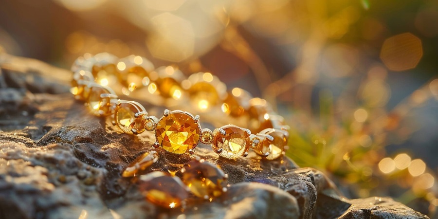Trang sức đính citrine là món quà tuyệt vời để làm bừng sáng bất kỳ bộ trang phục nào