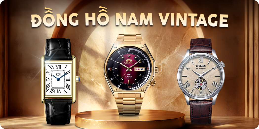 đồng hồ nam vintage chính hãng
