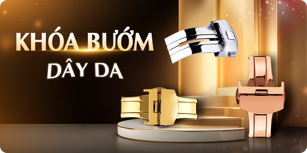 Khóa bướm đồng hồ chính hãng: Siêu bền, đủ size, đủ màu