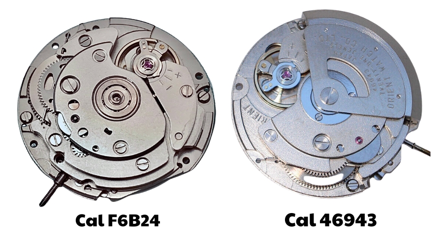 So sánh bộ máy Cal F6B24 và Cal 46943