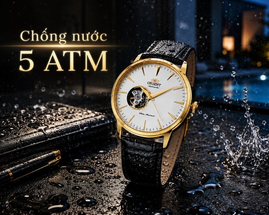 Thông số 50m hoặc 5ATM trên Orient Esteem Gen 2