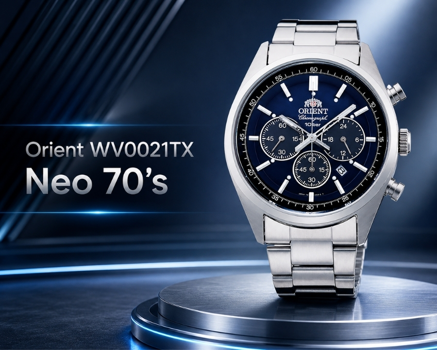 Orient Neo 70s WV0041TX - mặt Panda trắng dễ nhận diện