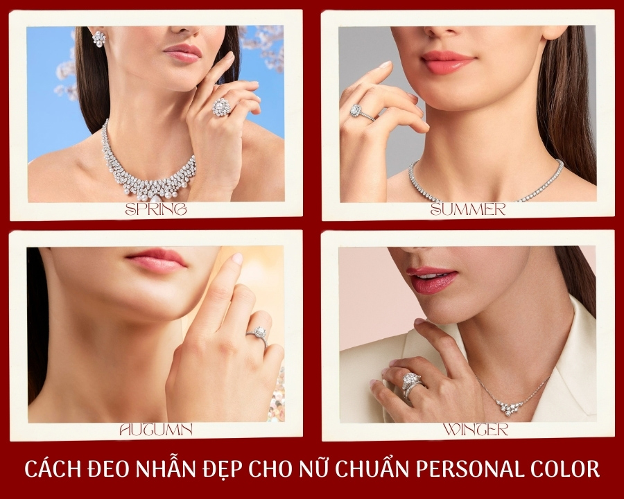 Cách đeo nhẫn đẹp cho nữ khí chất cả tuần với Personal Color