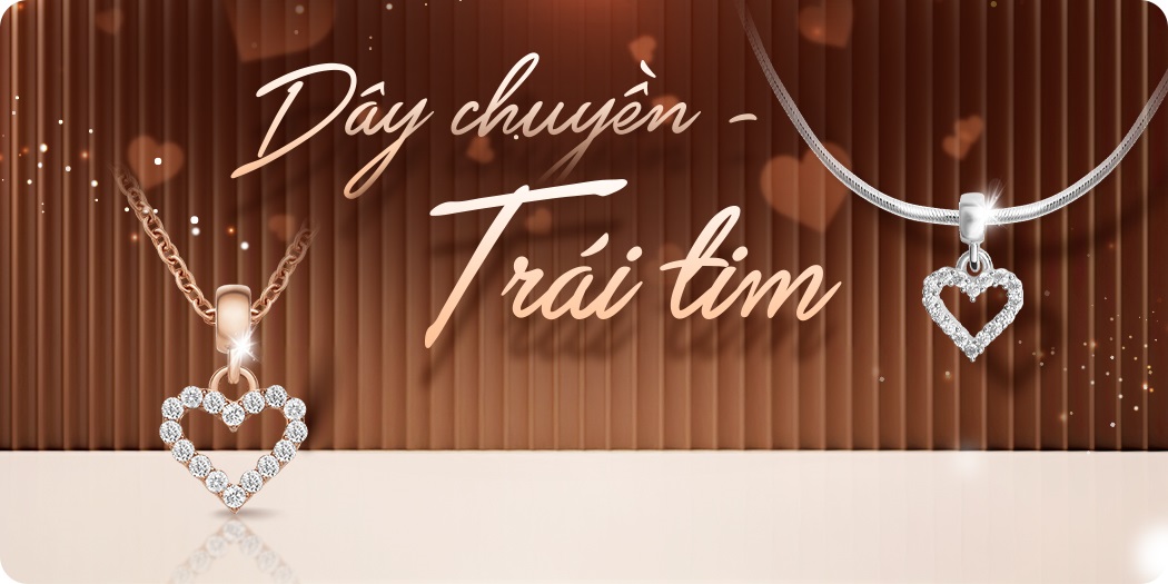 Dây chuyền hình trái tim cực xinh, cao cấp, hàng hiệu 100%