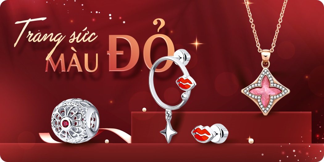 Trang sức màu đỏ thời trang, mang lại may mắn và tài lộc