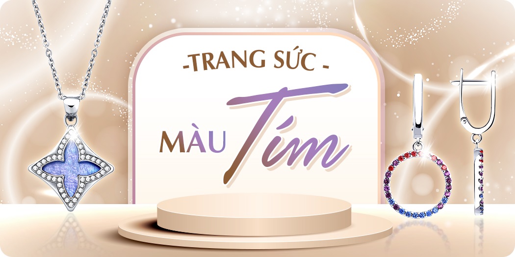 Trang sức màu tím sành điệu, mang lại may mắn và tài lộc
