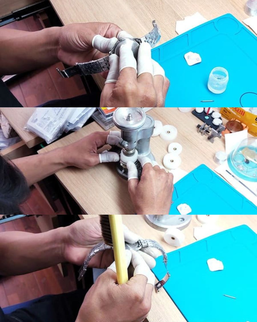 Quy trình thay pin đồng hồ Orient chính hãng được kỹ thuật viên Đồng Hồ Hải Triều thực hiện