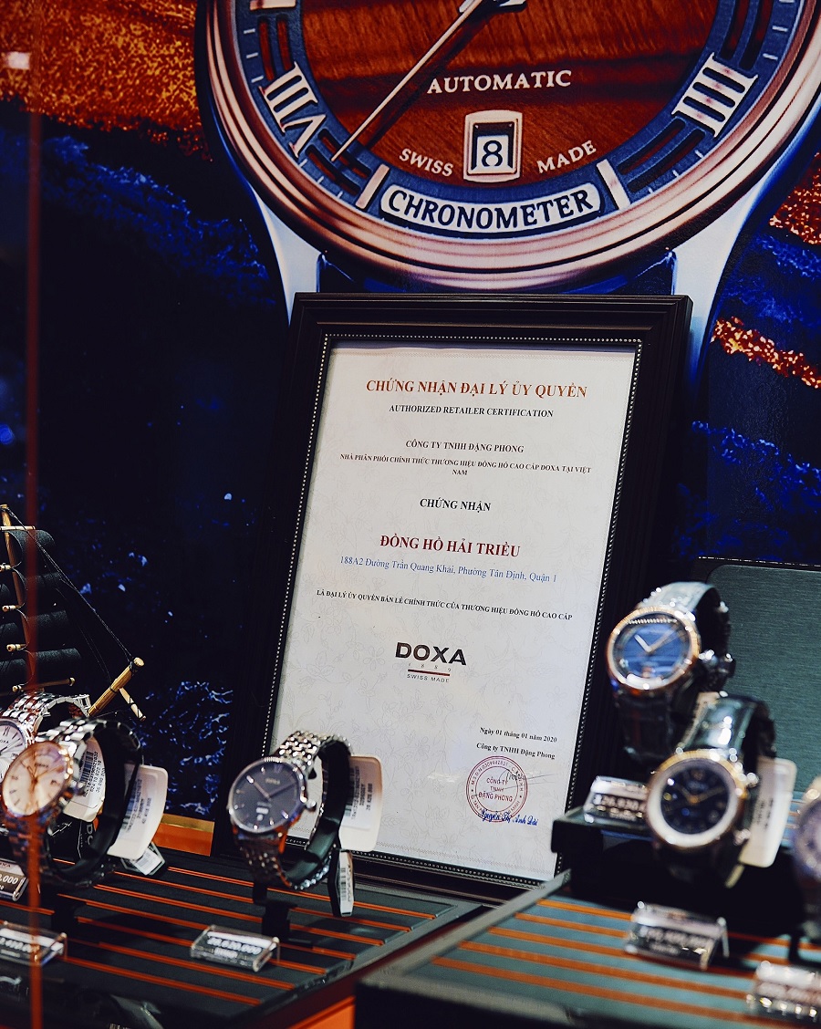 Đồng Hồ Hải Triều là đại lý bán lẻ ủy quyền do Doxa cấp chứng nhận - ảnh 4