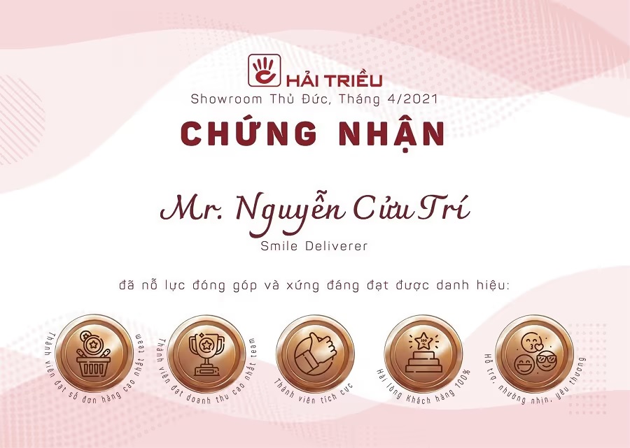 Bên cạnh đó, nhân sự tại Hải Triều cũng được đào tạo và cấp chứng nhận độc quyền - ảnh 9