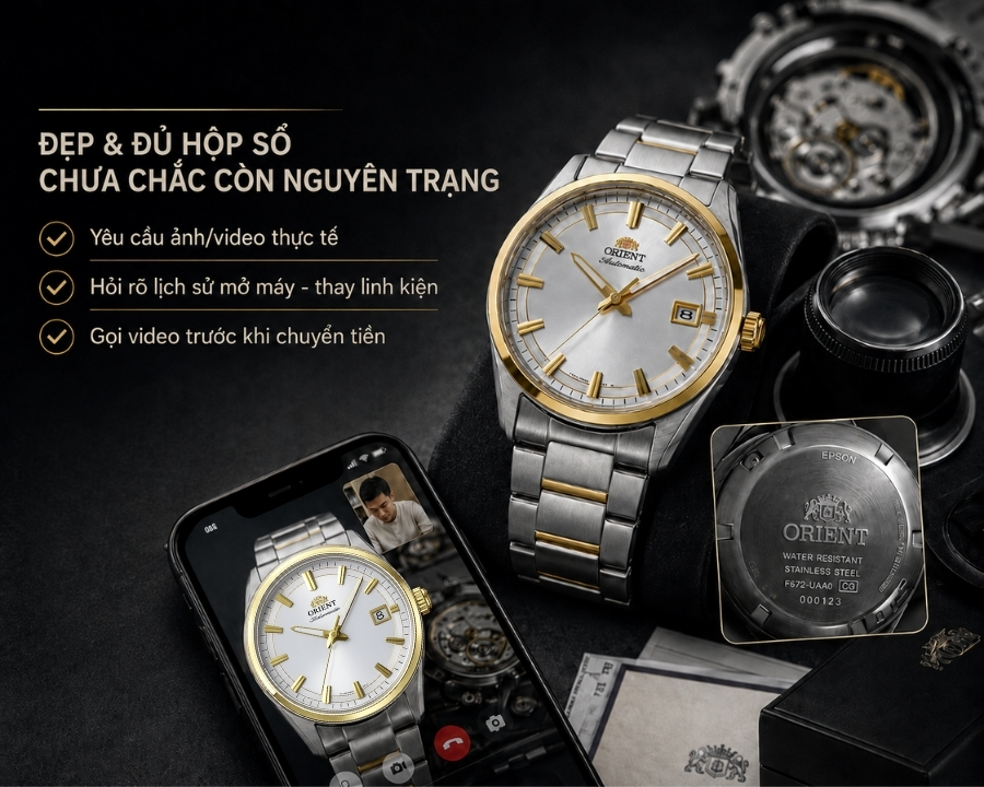 nhứng lưu ý khi mua đồng hồ Orient xách tay