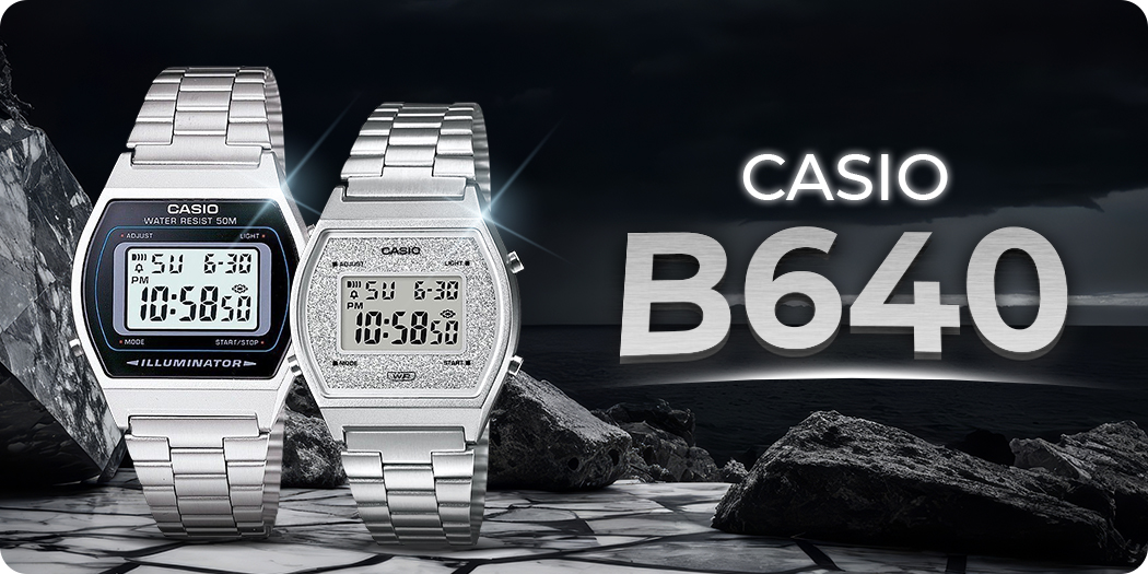 Đồng hồ Casio B640 - Phiên bản điện tử mặt nhỏ gọn, giá tiết kiệm