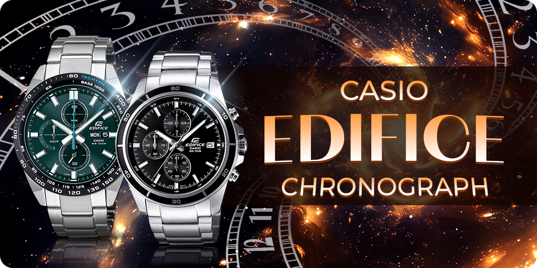Đồng hồ Casio Edifice Chronograph WR100m thể thao, 1 đổi 1