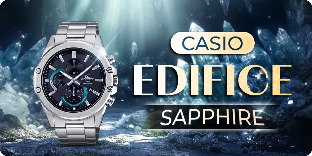 Đồng hồ Casio Edifice Sapphire - Kính chống trầy, góp 0%