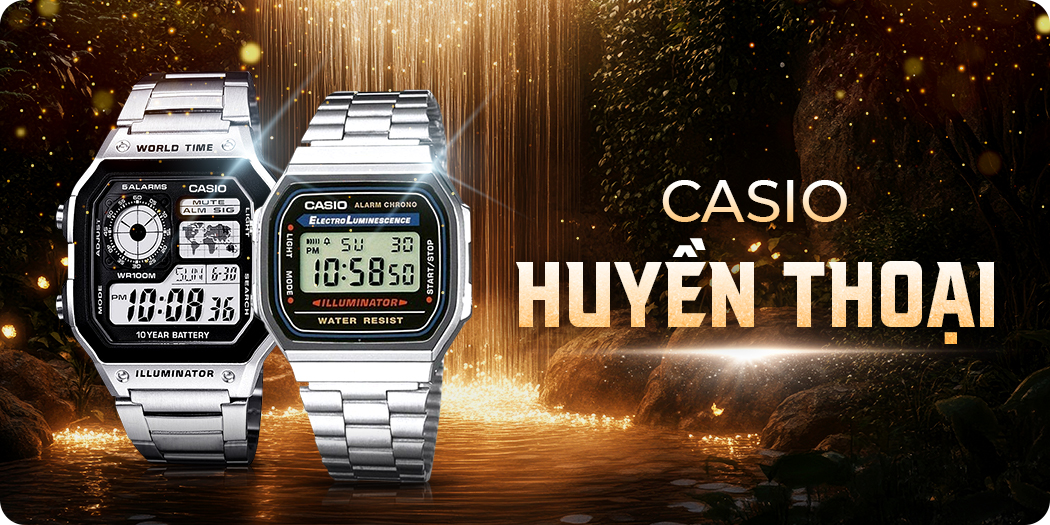 Đồng hồ Casio huyền thoại chính hãng, mẫu mới nhất năm