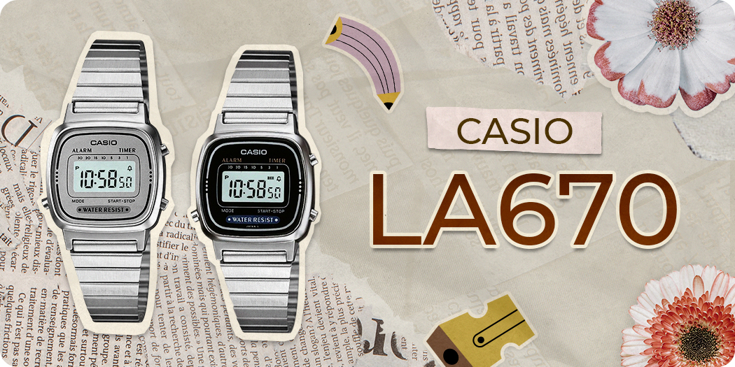 Đồng hồ Casio LA670 chính hãng 100%