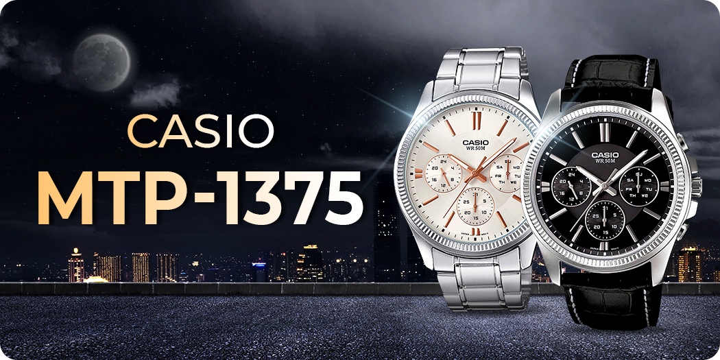 Casio MTP-1375 - Thiết kế thanh lịch, bật cá tính thể thao với 3 mặt phụ