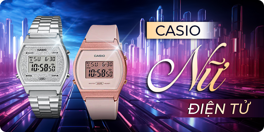 Đồng hồ Casio điện tử nữ chính hãng, mẫu mới, góp 0%