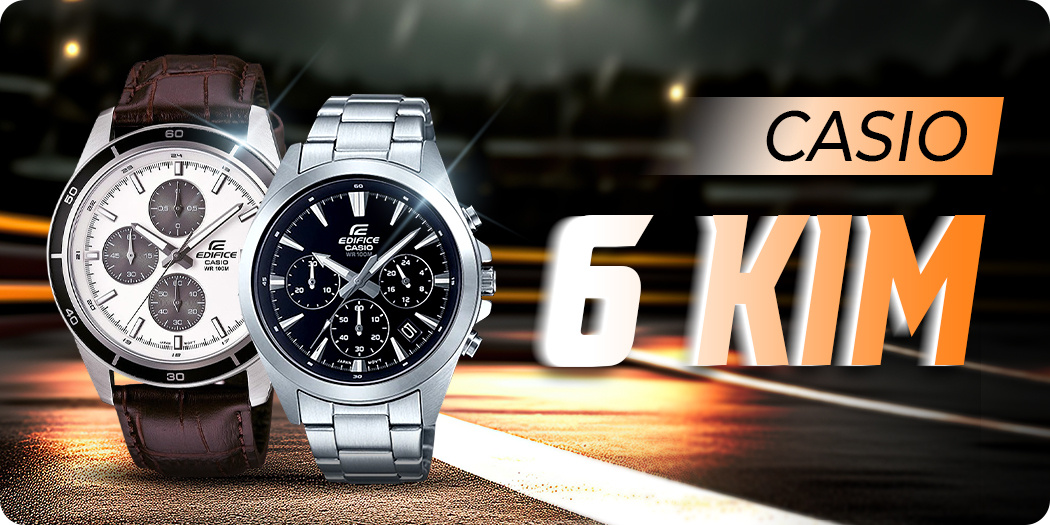 Đồng hồ Casio 6 kim nam, nữ chính hãng, BH 5 năm, góp 0%