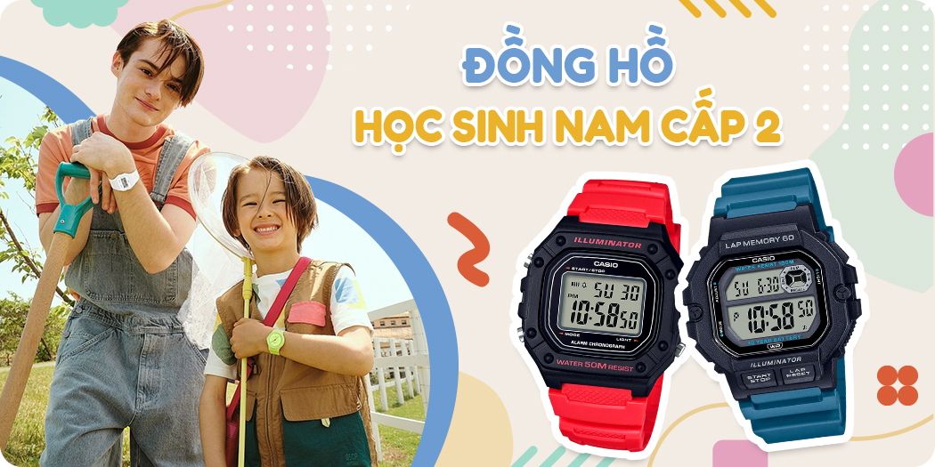 đồng hồ học sinh nam cấp 2