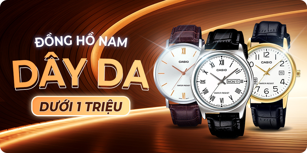 đồng hồ nam dây da dưới 1 triệu