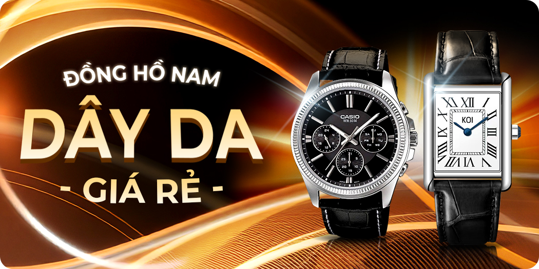 đồng hồ nam dây da giá rẻ