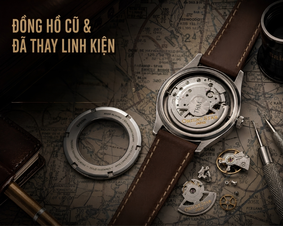 đồng hồ đã thay link kiện