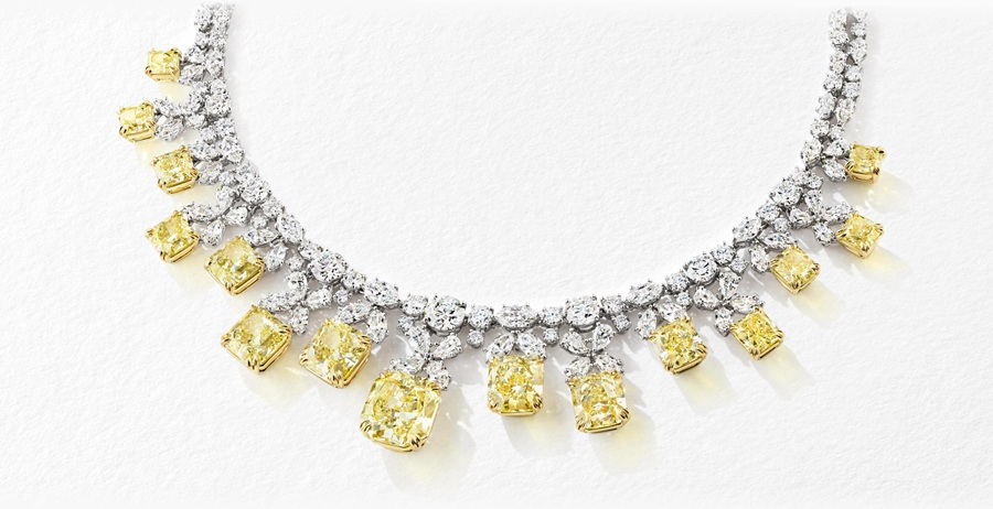 15 viên kim cương vàng cắt kiểu rạng rỡ của Harry Winston