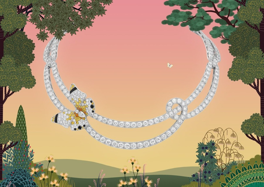 Vòng cổ Envolée d’été của Van Cleef & Arpels
