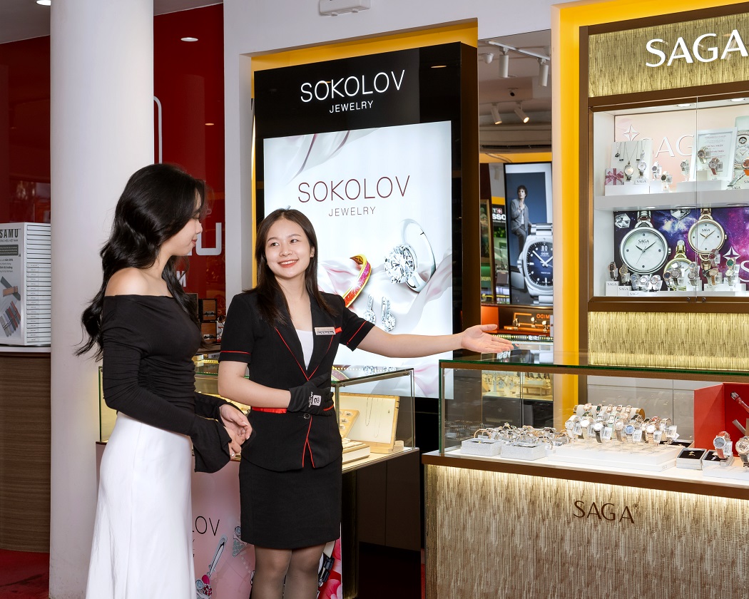 Không gian mua sắm đồng hồ nữ chuẩn quốc tế