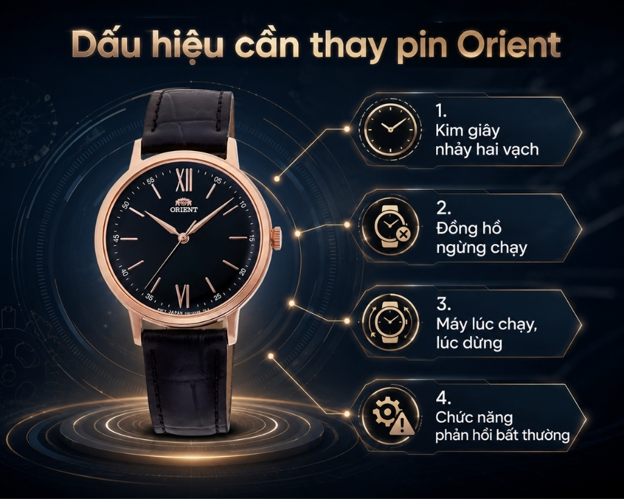 Dấu hiệu cần thay pin orient