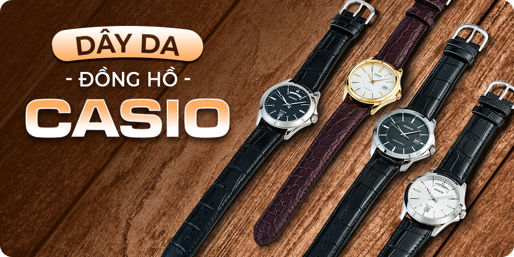 dây da đồng hồ casio chính hãng