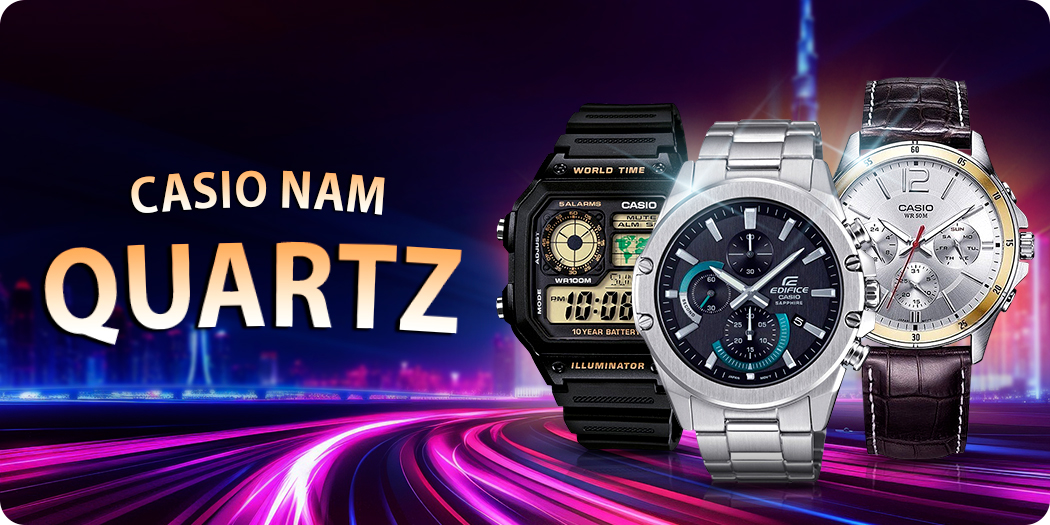Đồng hồ Casio Quartz nam chính hãng, máy Nhật, BH hãng