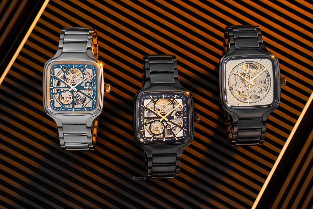 bộ sưu tập đồng hồ cơ nam mặt vuông Rado True Square