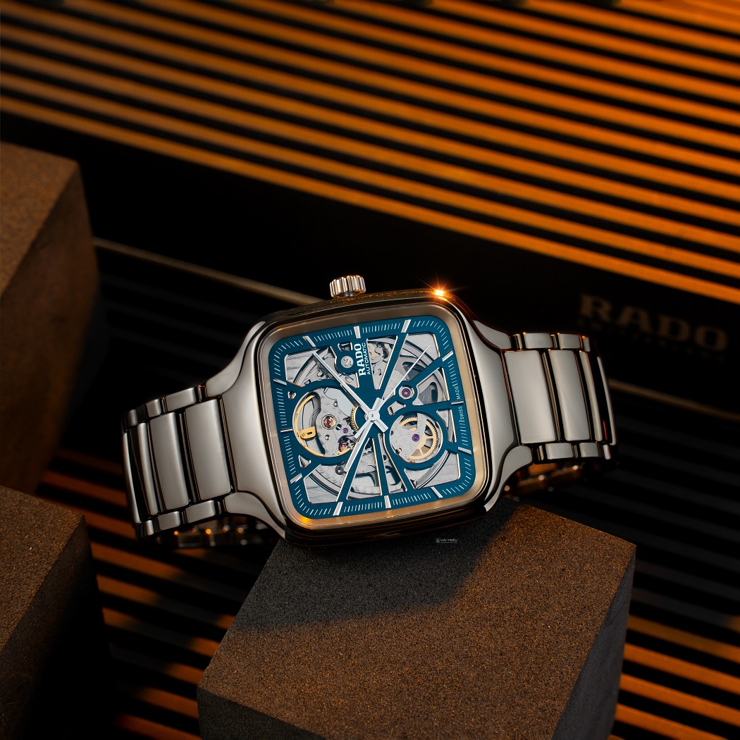 đồng hồ cơ nam mặt vuông Rado True Square Automatic R2708320