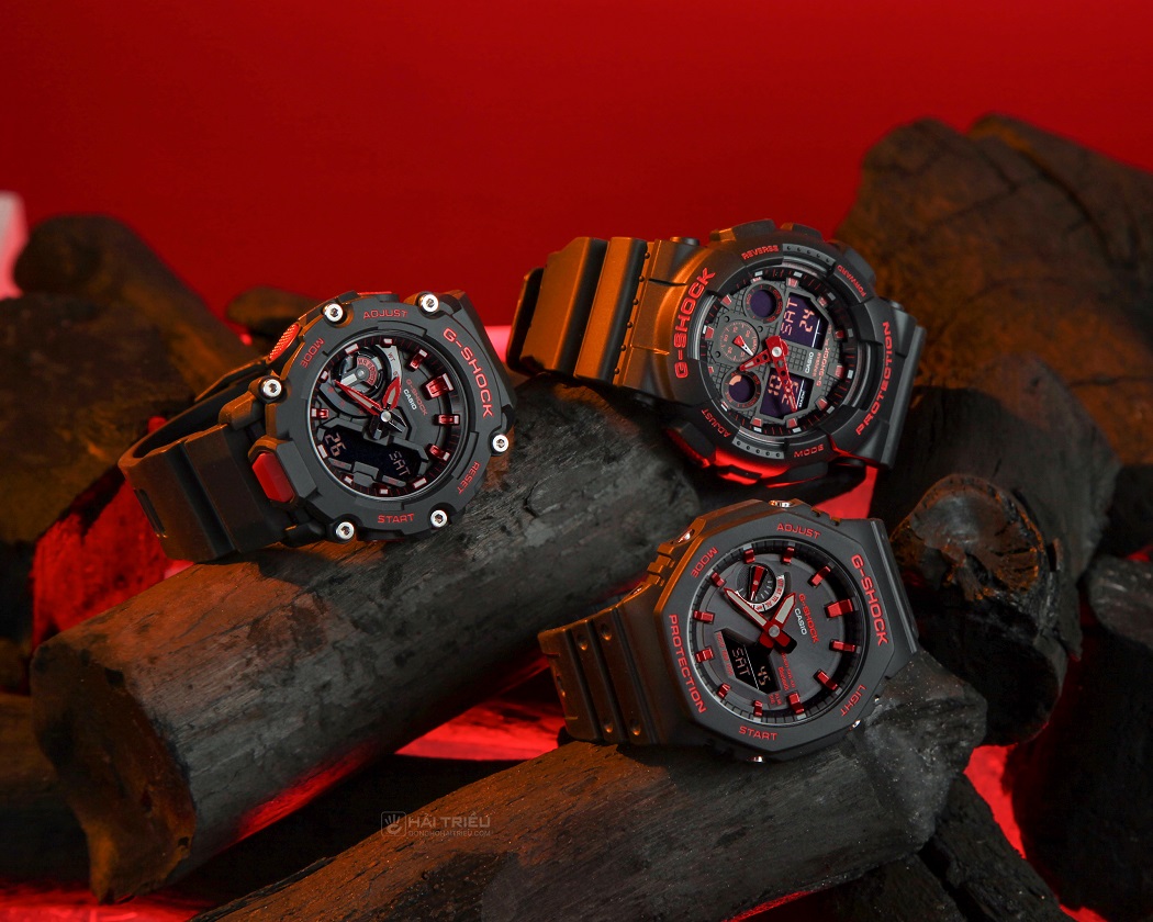 Đồng hồ nam mặt đỏ G-Shock GA-B2100BNR-1ADR