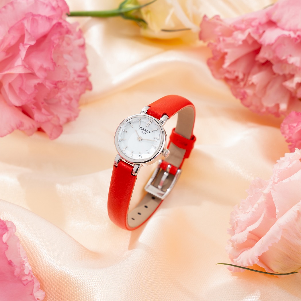 đồng hồ nữ dây da mặt tròn Tissot Lovely Round – T140.009.16.111.00