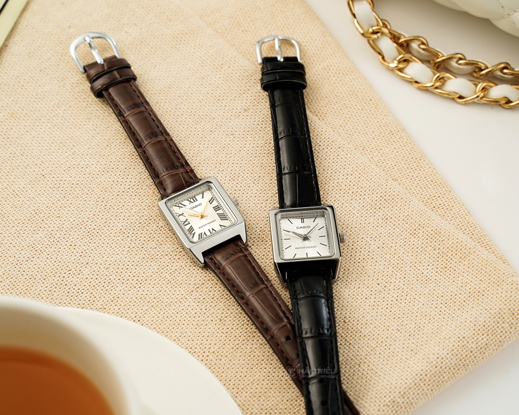 đồng hồ nữ giá rẻ mặt vuông Casio LTP-V007L-7E1UDF