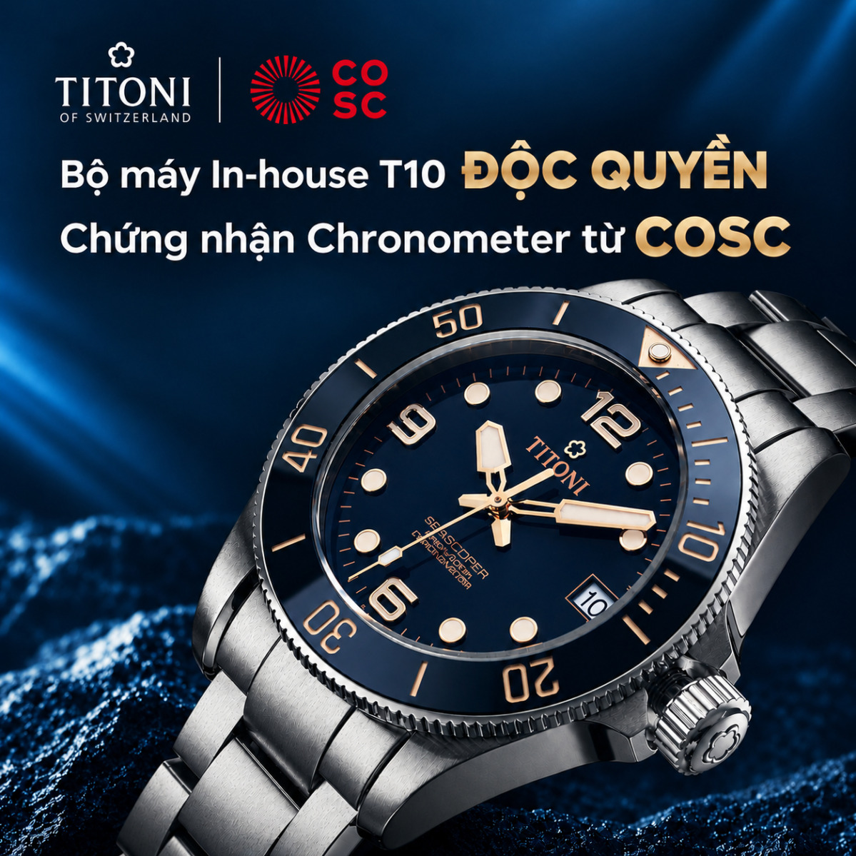 Cận cảnh núm vặn đồng hồ