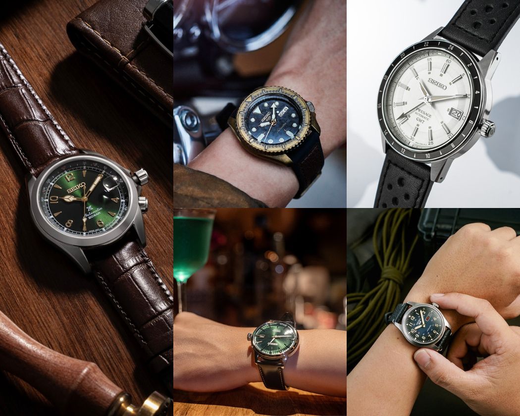 Top 5 đồng hồ Seiko nam dây da bán chạy tương ứng với 5 phong cách